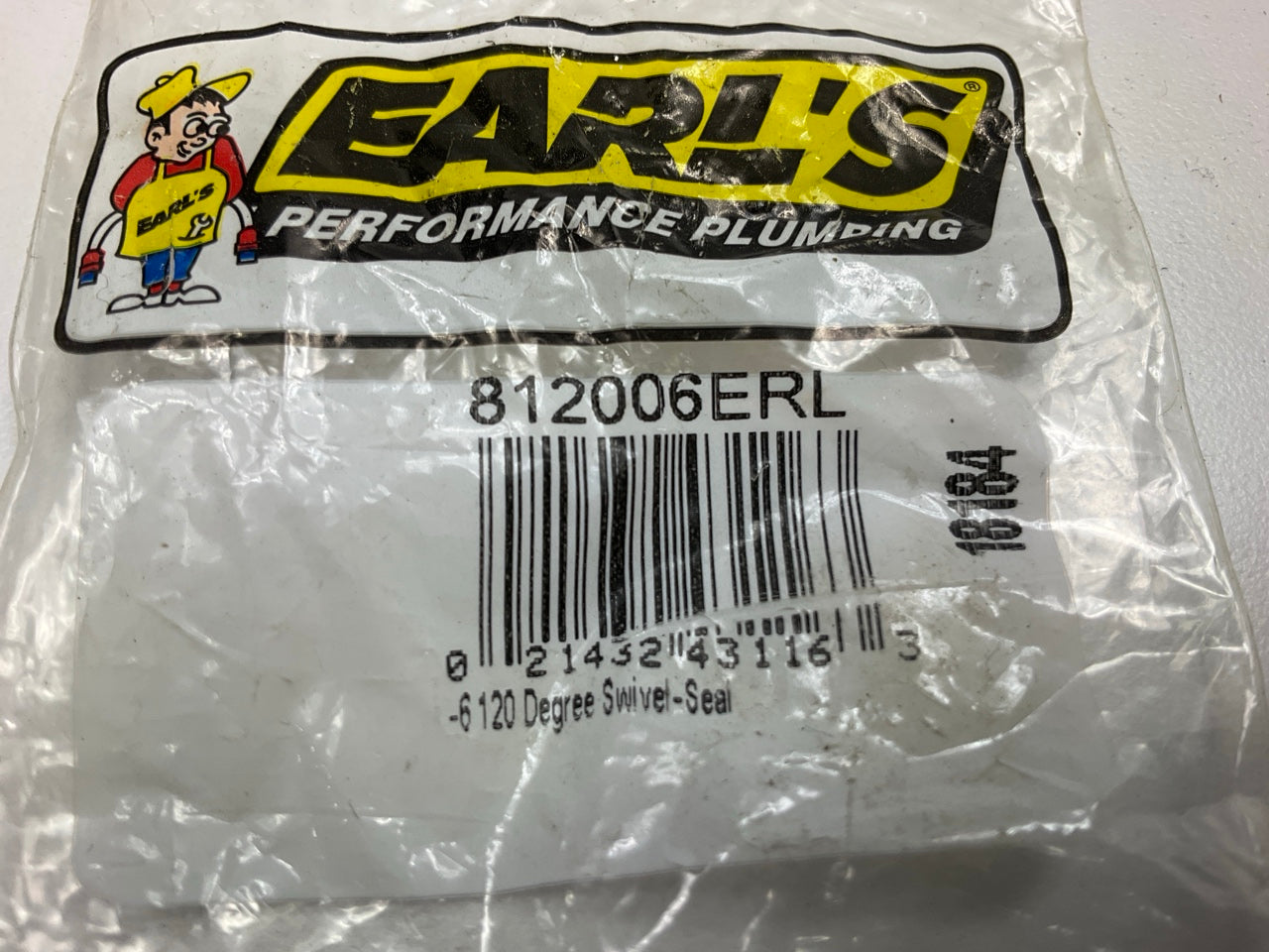 Earls 812006ERL 120 Deg. AN Hose End Fitting Size: -6AN