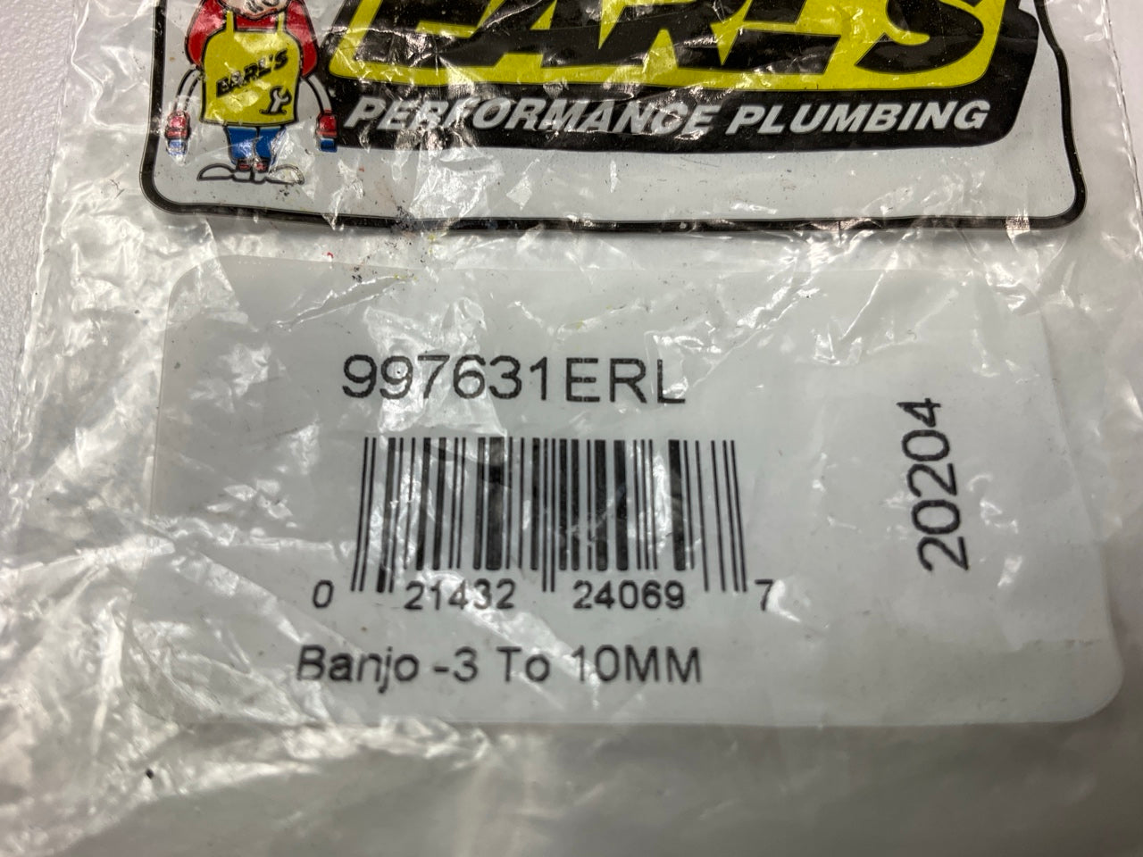 Earls 997631ERL Banjo Adapter, -3AN Hole, 10mm Height .425'' Electroless Nickel