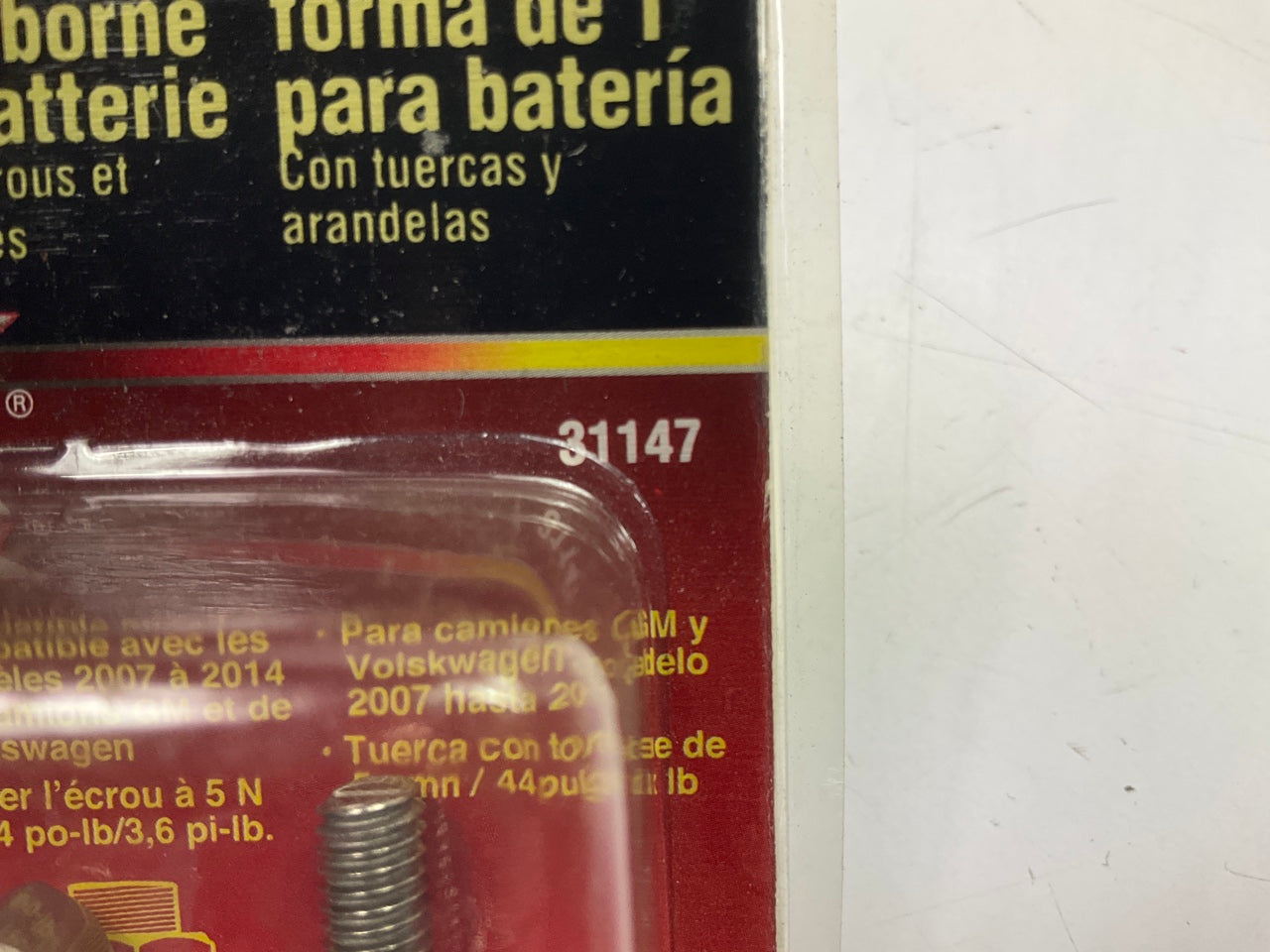 East Penn 31147 Battery Terminal T-bolts With Nuts & Washers, 07-14 GM, 2 Piece