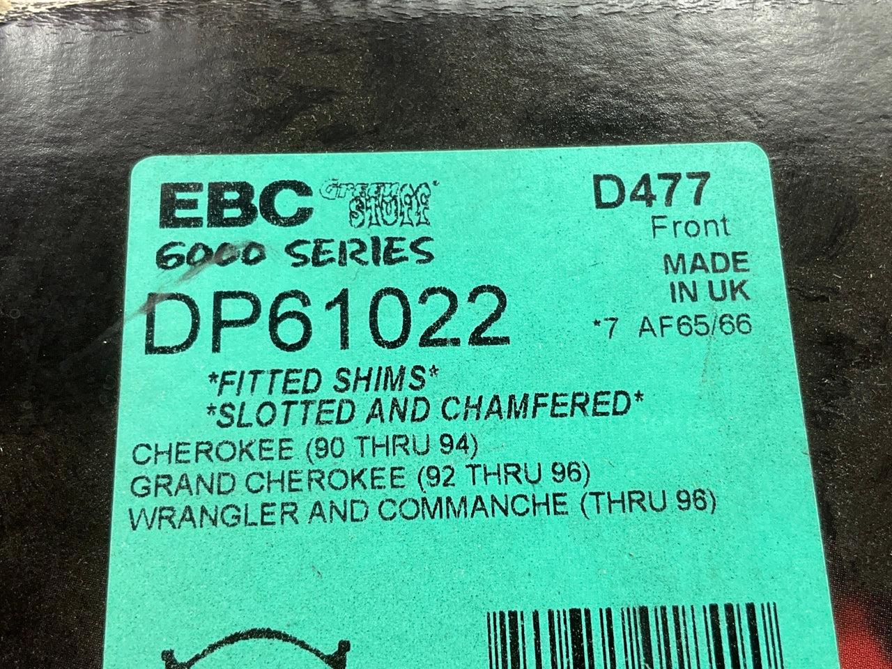 EBC DP61022 GREENSTUFF Disc Brake Pads - Front