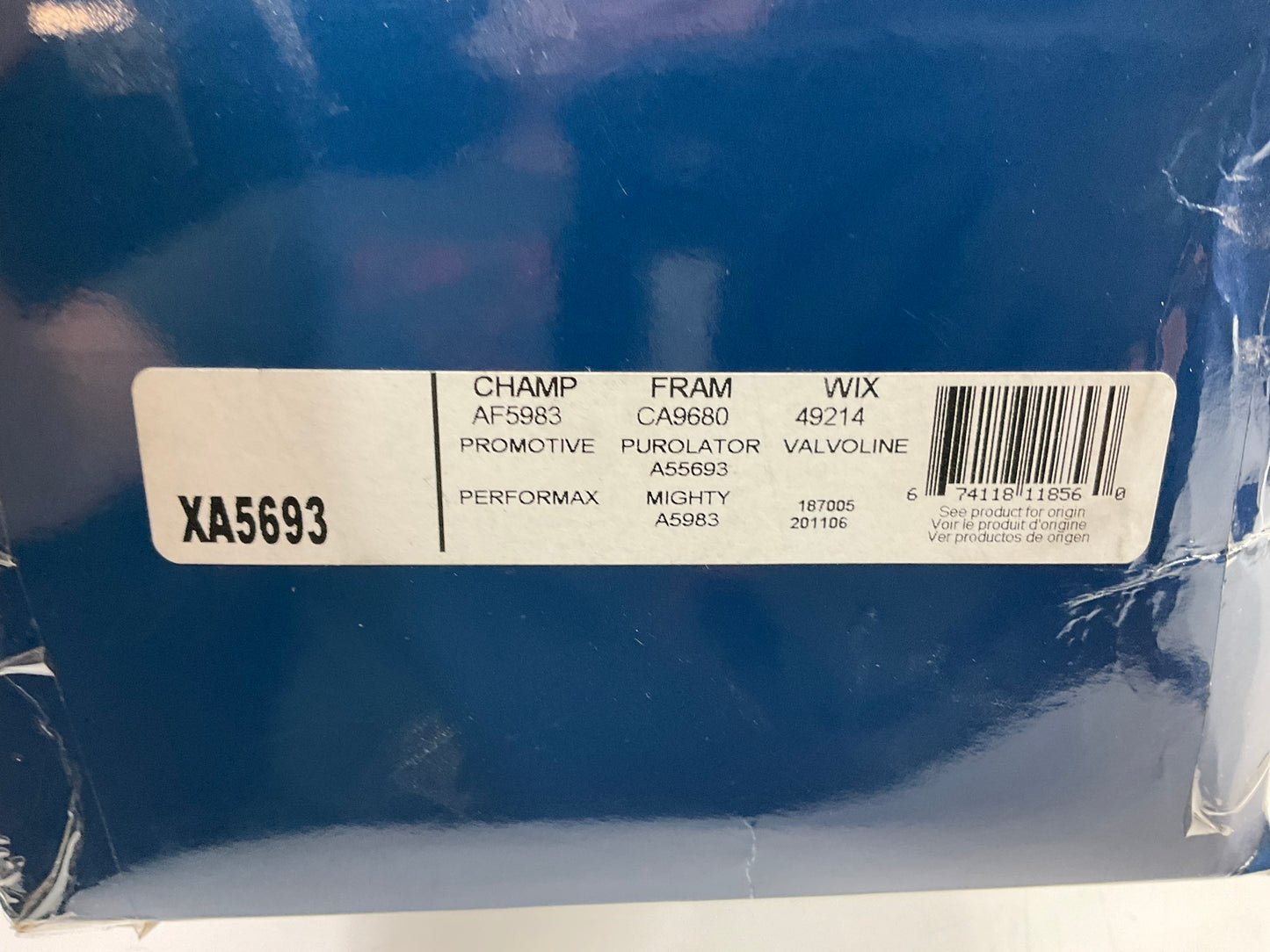 Ecogard XA5693 Engine Air Filter
