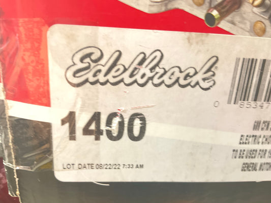 Edelbrock 1400 Performer 600 Series Carburetor, 1980 & Older GM V8, Non-feedback