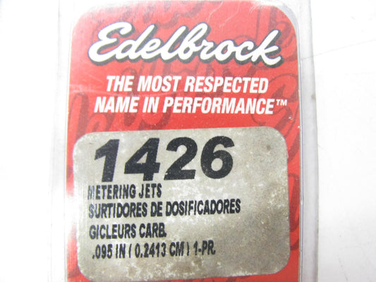 Edelbrock 1426 Carburetor Metering Jets .095'' For AVS2 Performer & Thunder AVS