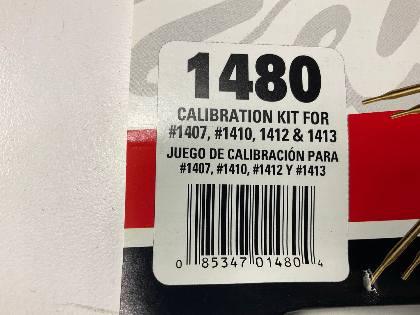 Missing (2) 3'' Blue Springs, Edelbrock 1480 Performer Carburetor Calibration Kit