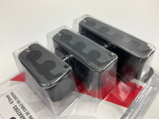 Edelbrock 22799 Spark Plug Wire Seperators: 7 To 8.5mm, Black Plastic, 6 Pcs Set