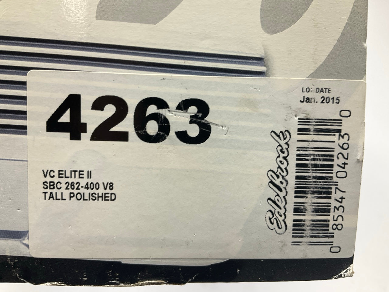 Edelbrock 4263 Elite II Valve Covers For 1959-1986 Chevrolet SBC 262-400 V8