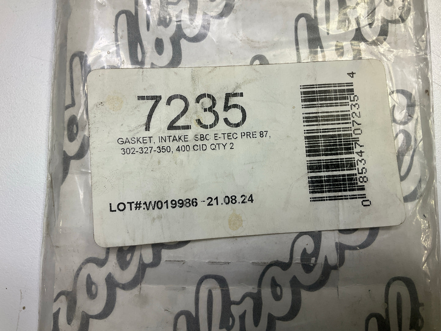 Edelbrock 7235 Engine Intake Manifold Gasket Set For E-Tec 170 Small-Block Chevy