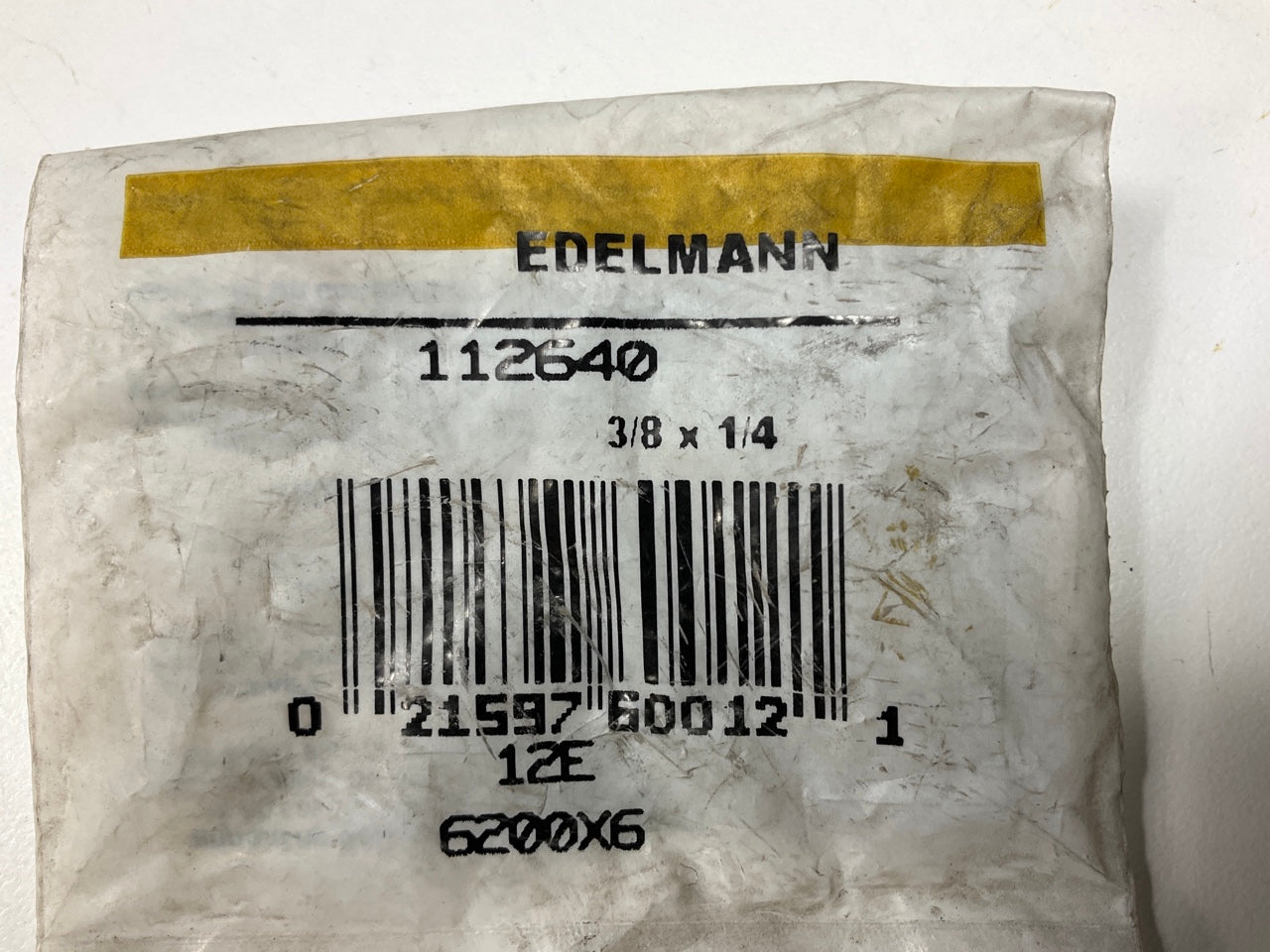 Edelmann 112640 Double Compression Fitting Male Connector, 3/8'' Tube 1/4'' NPT