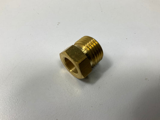 Edelmann 121600 Inverted Flare Tube Fitting Brass Nut, 3/8'' Tube