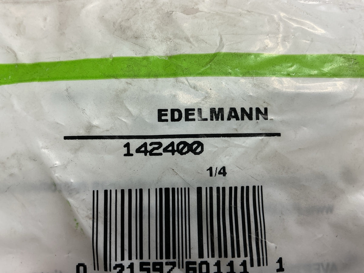 Edelmann 142400 SAE 45 Degree Flared Tube Union Fitting 1/4'' Tube Size