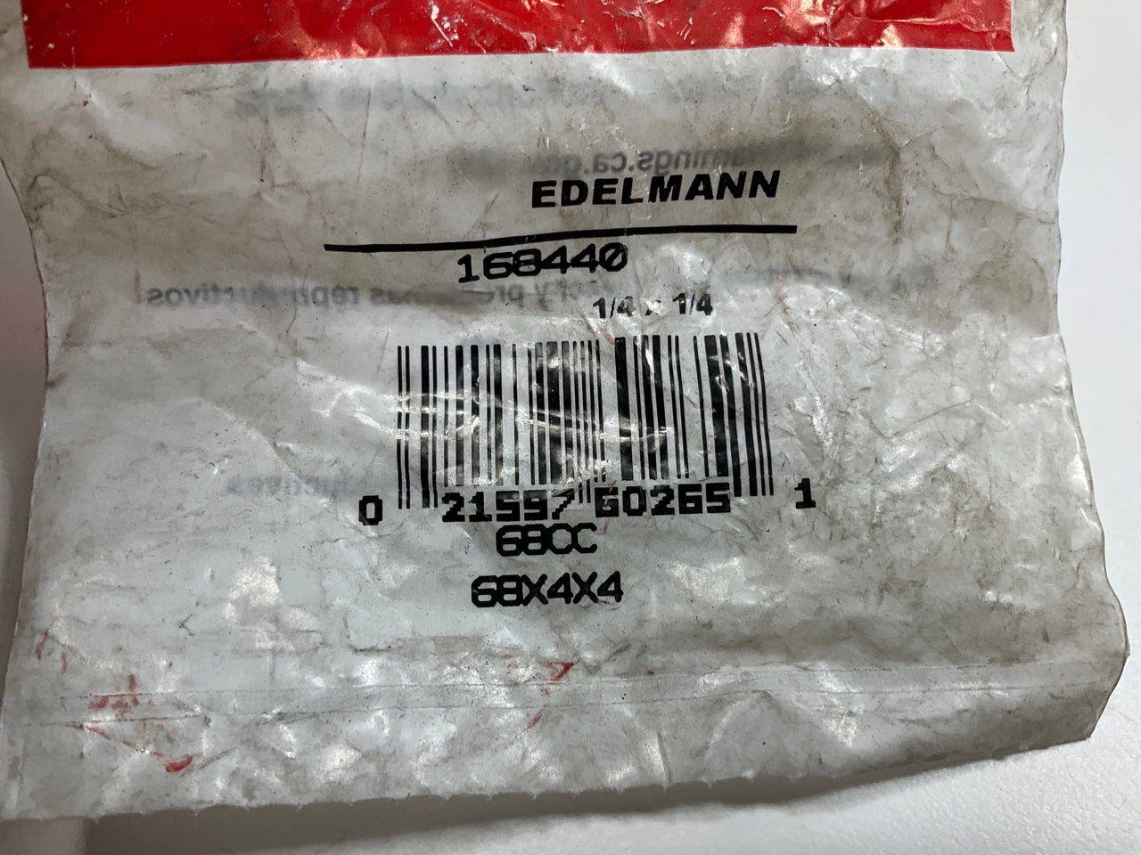 Edelmann 168440 Male Compression Fitting 1/4'' Tube Size X 1/4'' Pipe Thread