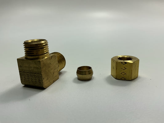 Edelmann 169540 Male Elbow Compression Fitting 5/16'' Tube X 1/4'' Pipe Thread
