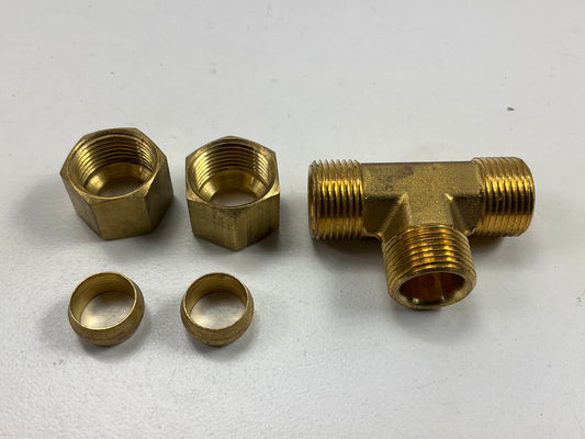 Edelmann 172640 Male Branch Tee Compression Fitting, 3/8'', 3/8'', 1/4'' NPT Male