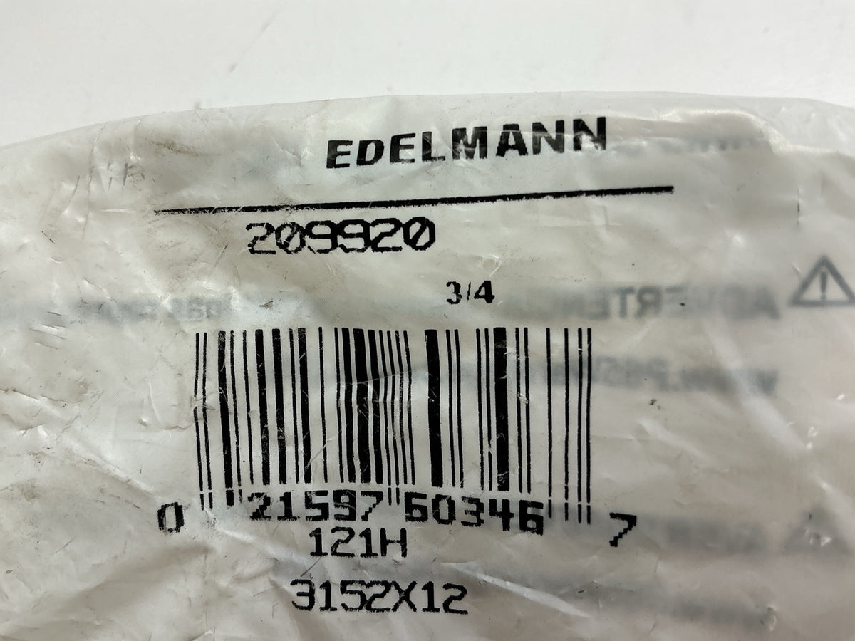 Edelmann 209920 Hex Head Plug Pipe Thread Fitting 3/4'' Thread