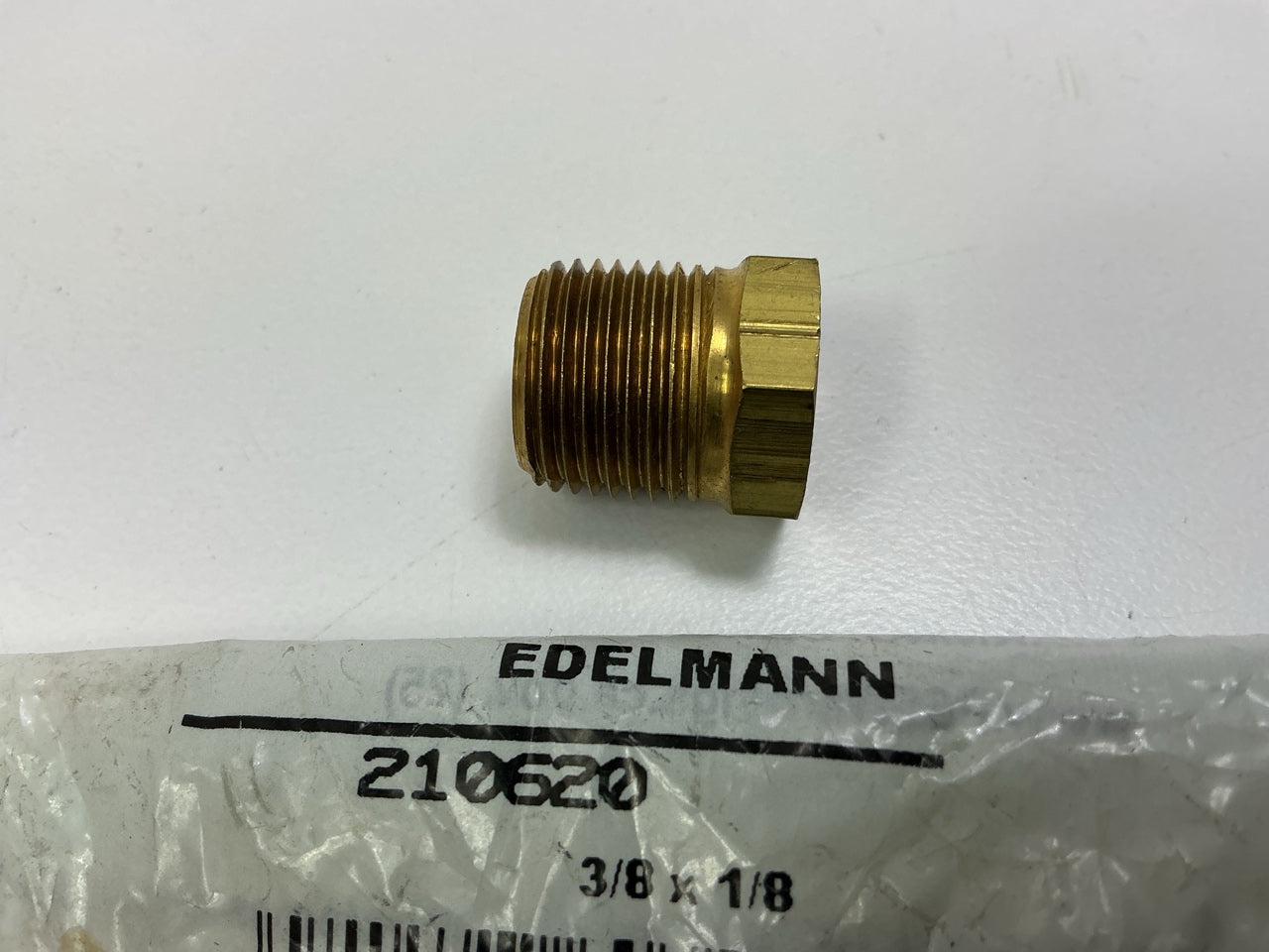 Edelmann 210620 3/8'' Male X 1/8'' Female Pipe Thread Bushing Fitting