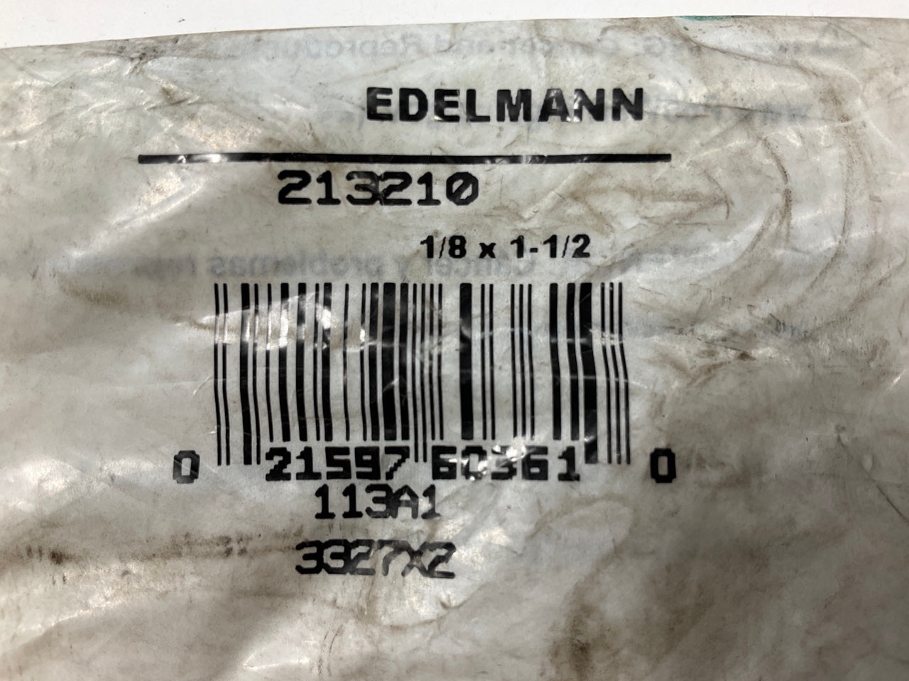 Edelmann 213210 Pipe Thread Fitting Long Nipple 1/8'' Thread X 1-1/2'' Length