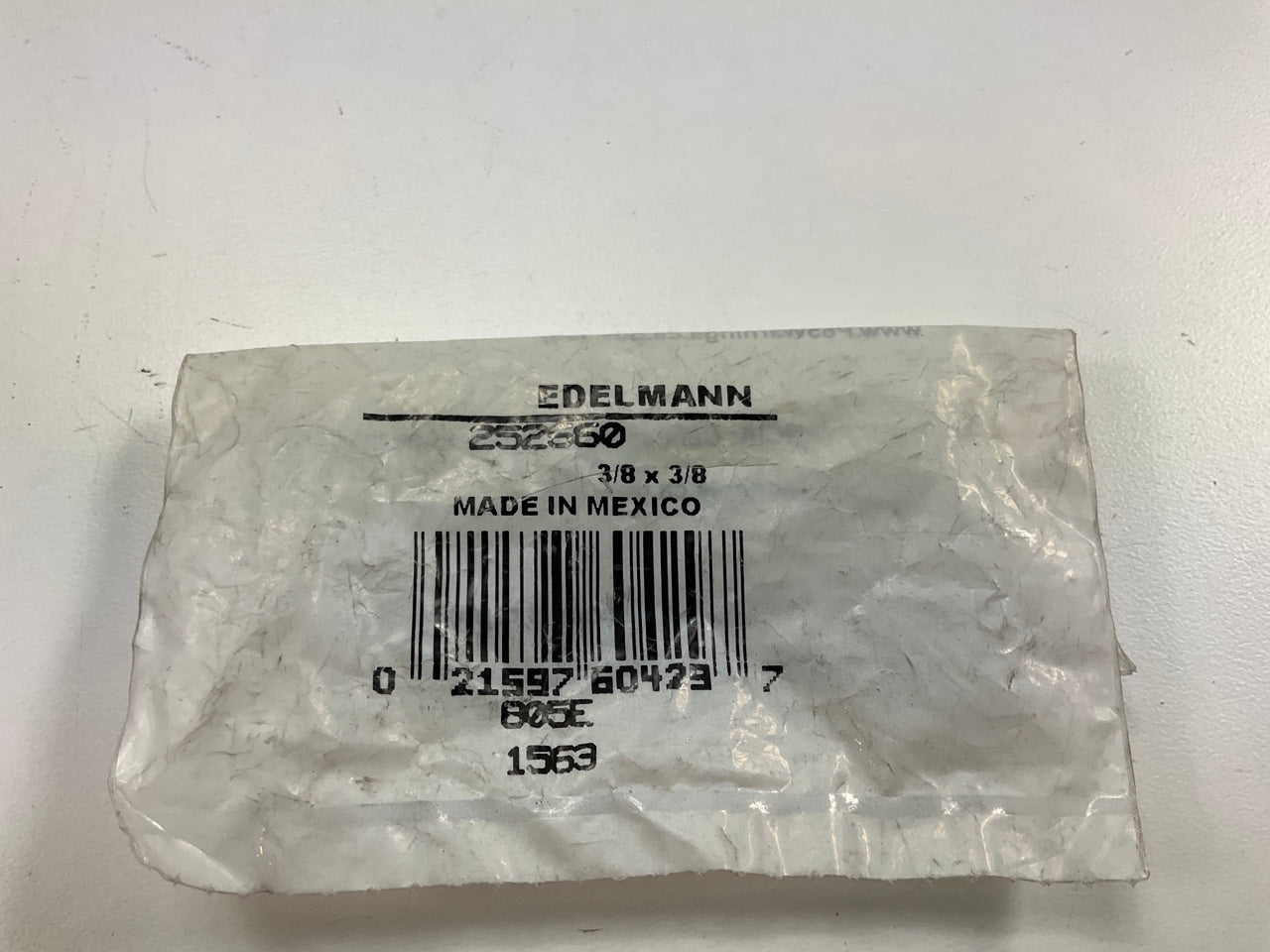 (5) Edelmann 252660 3/8'' Inverted Flare To SAE Flare Adapters, GM Power Steering