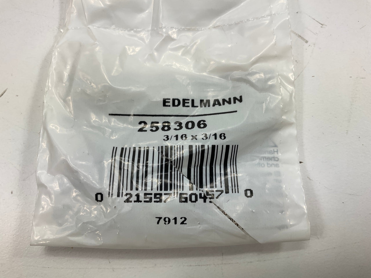 (5) Edelmann 258306 Std-dual Master Cylinder Brake Fitting 3/16'' Female X Male