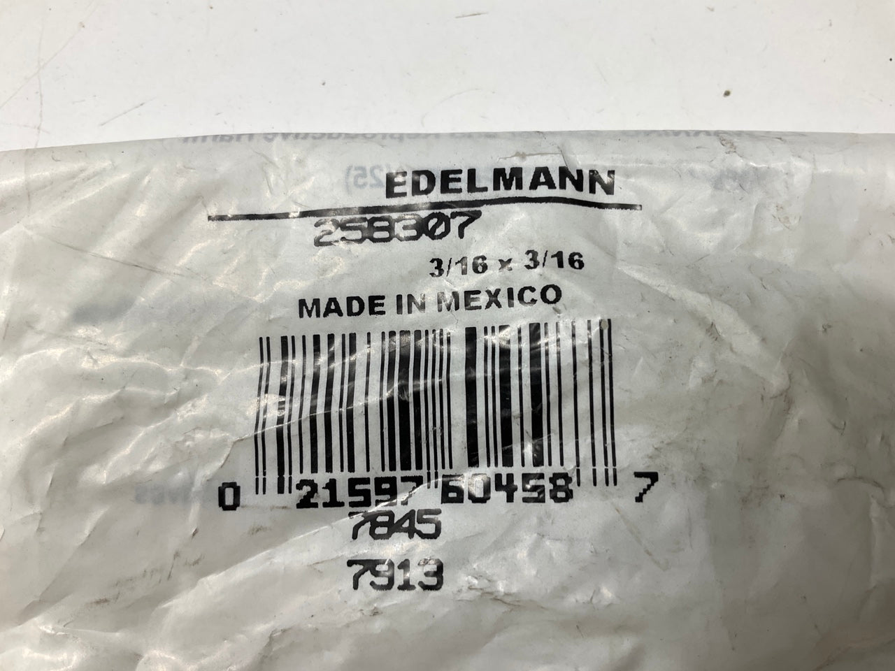 Edelmann 258307 STD To Dual Master Cylinder Adapter 3/16'' Female X 3/16'' Male