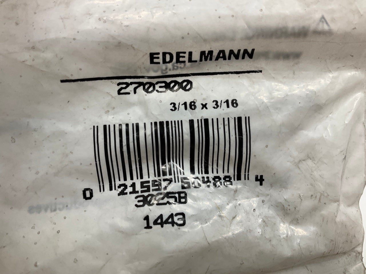 Edelmann 270300 STD To Metric STD Brake Fitting Apater 3/16'' Fem X 10.0mm Male