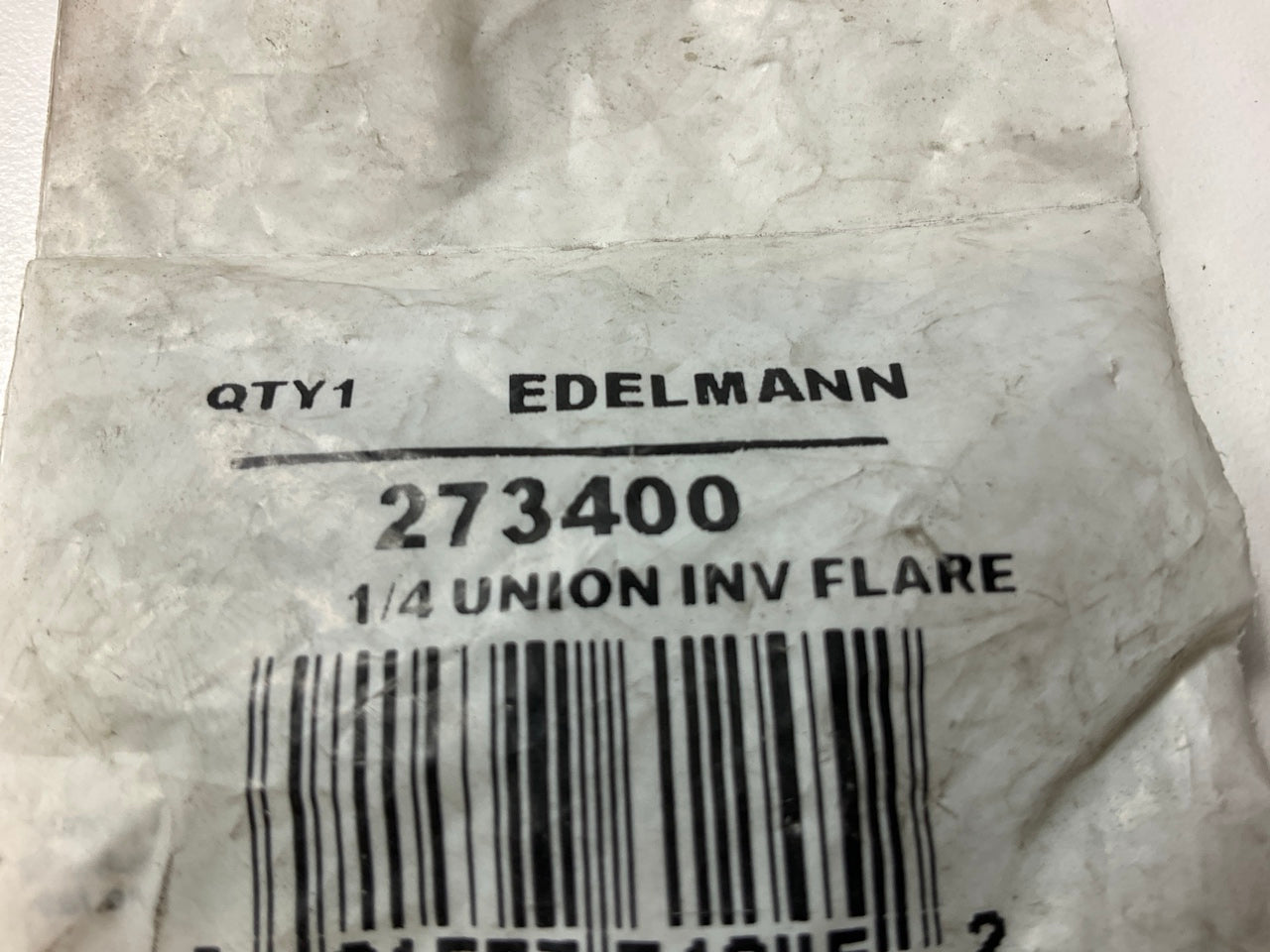 (5) Edelmann 273400 Compression Fitting 1/4'' Union Inverted Flare