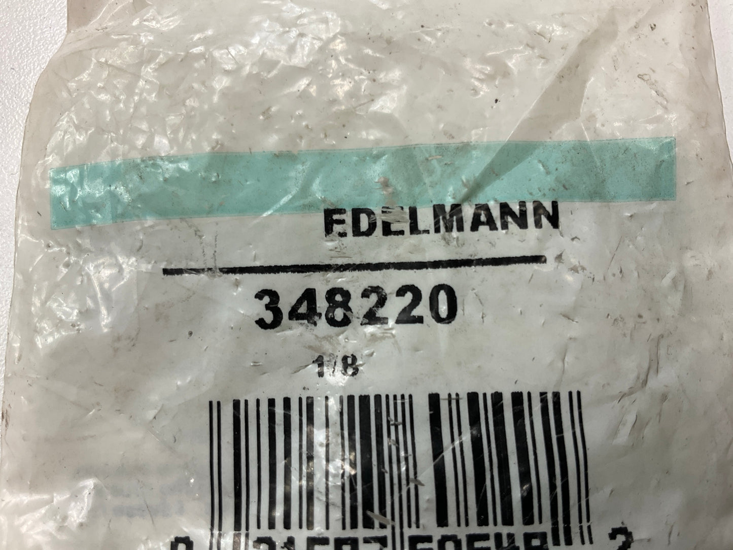 Edelmann 348220 Male & Female Shut-Off Cock Valve; 1/8'' Pipe Threads, 15 PSI
