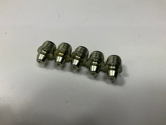(5) Edelmann 671000 Grease Fittings 5/16'' Straight X 35/64'' Length