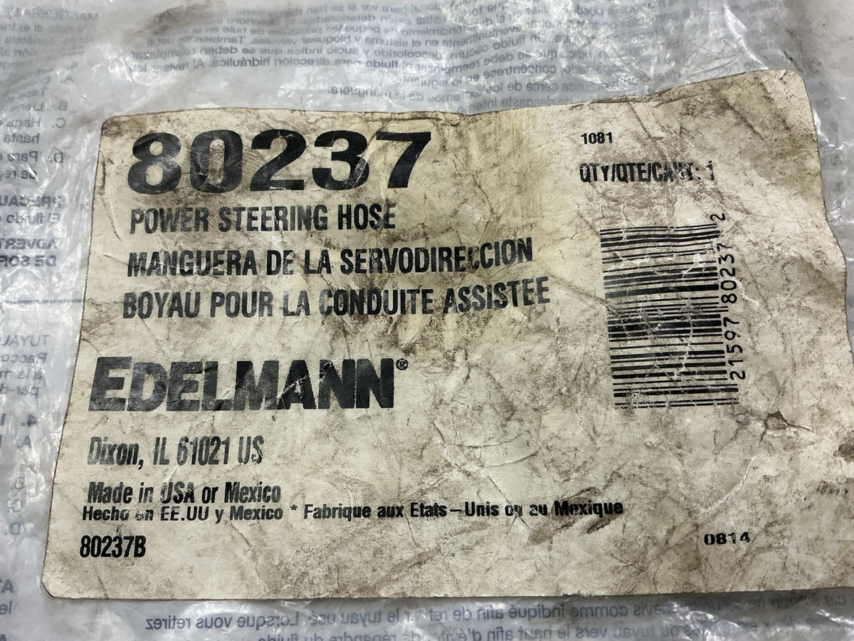 Edelmann 80237 Power Steering Pressure Line Hose