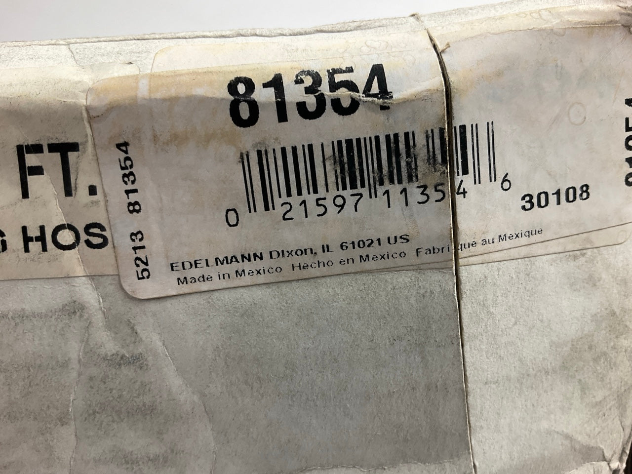 10 Feet - Edelmann 81354 Power Steering Hose 1/2'' ID