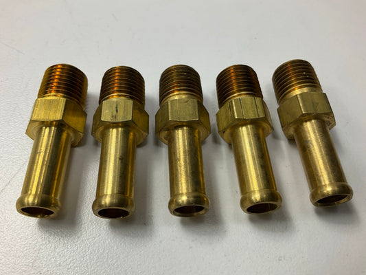 (5) Edelmann 846460 Clamp-style Rigid Male Fitting 1/4'' Pipe Thread X 3/8 Hose