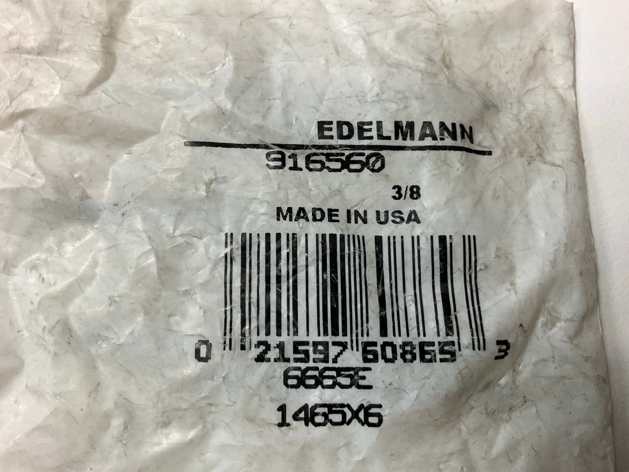 (5) Edelmann 916560 Air Brake Union Elbow Fitting For 3/8'' Nylon Tubing