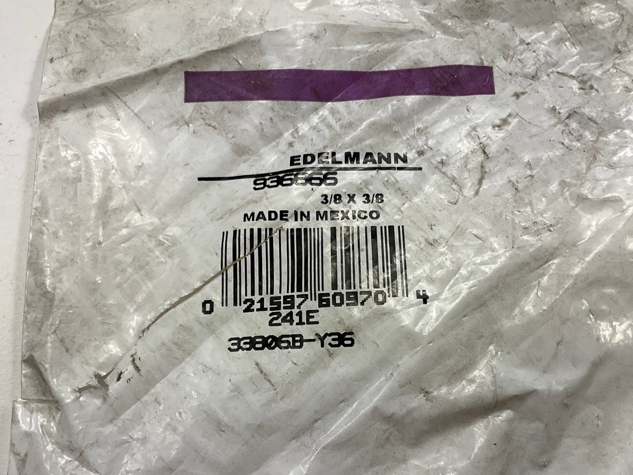 Edelmann 936866 3/8 Air Hose Connector With Spring Guard (3/8'' Hose X 3/8'' NPT)