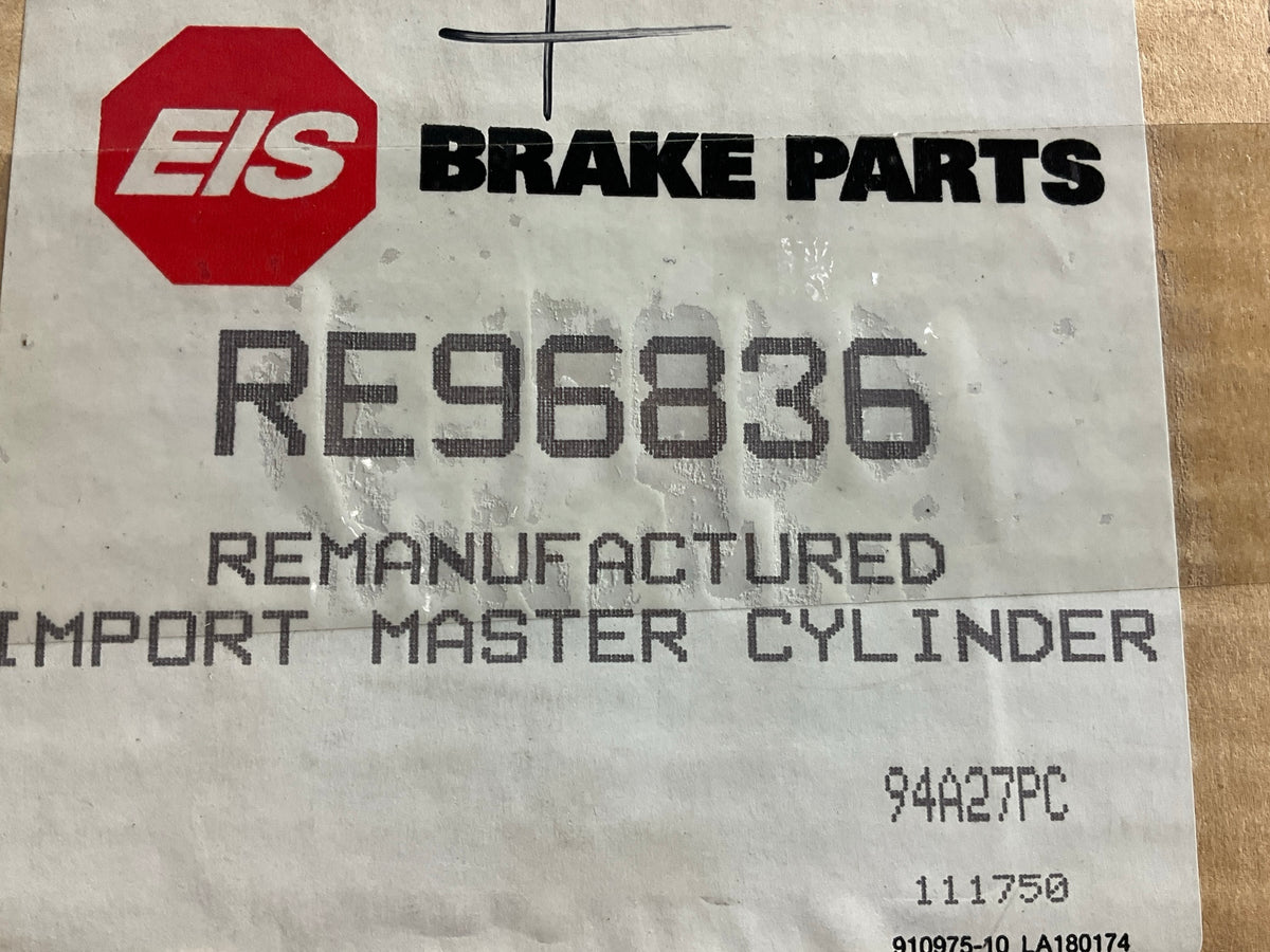 EIS RE96836 Brake Master Cylinder For 1976-1977 Toyota Corona