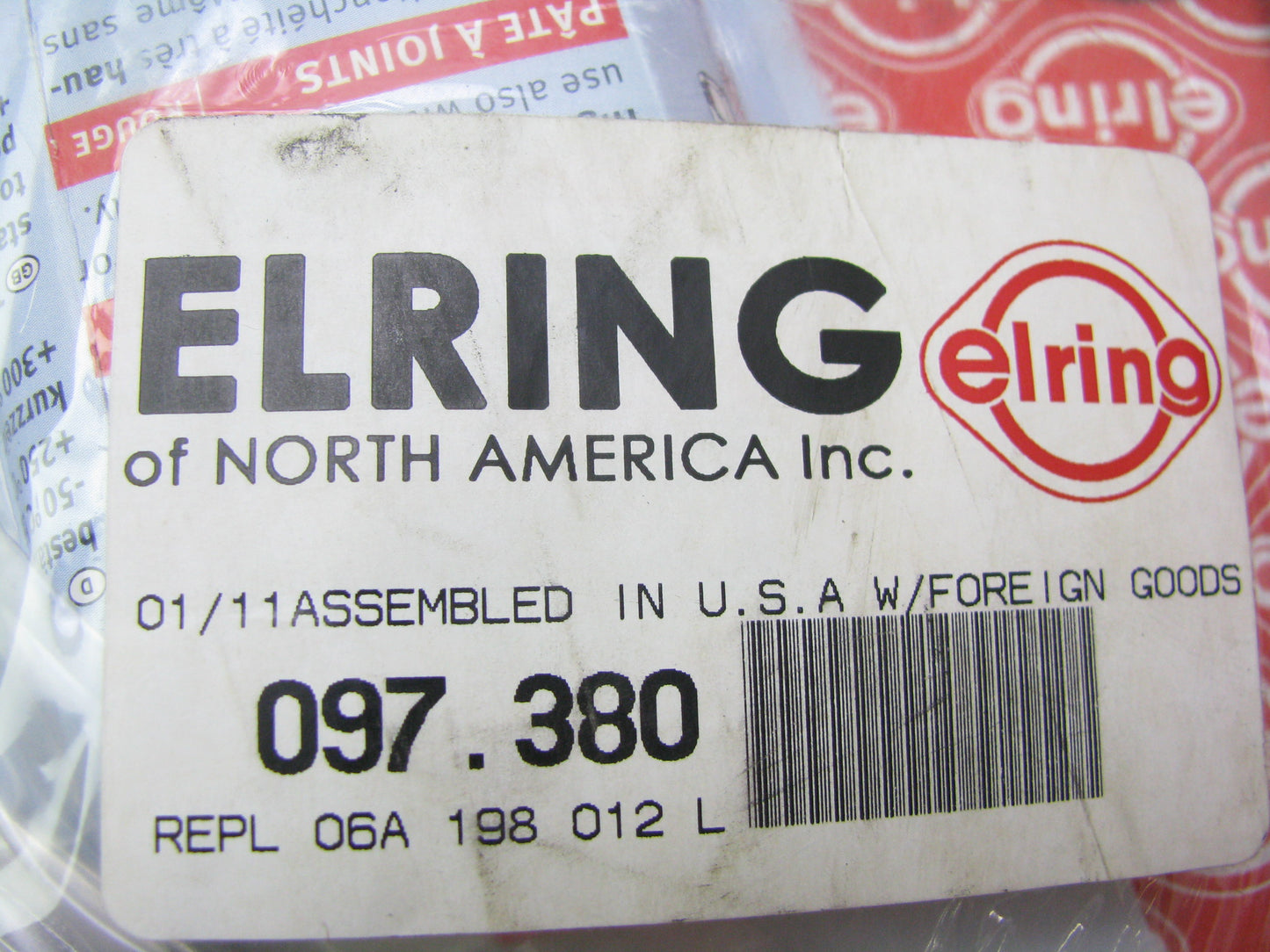 Elring 097-380 Engine Cylinder Head Gasket Set For 2000-2010 Volkswagen 2.0L-L4