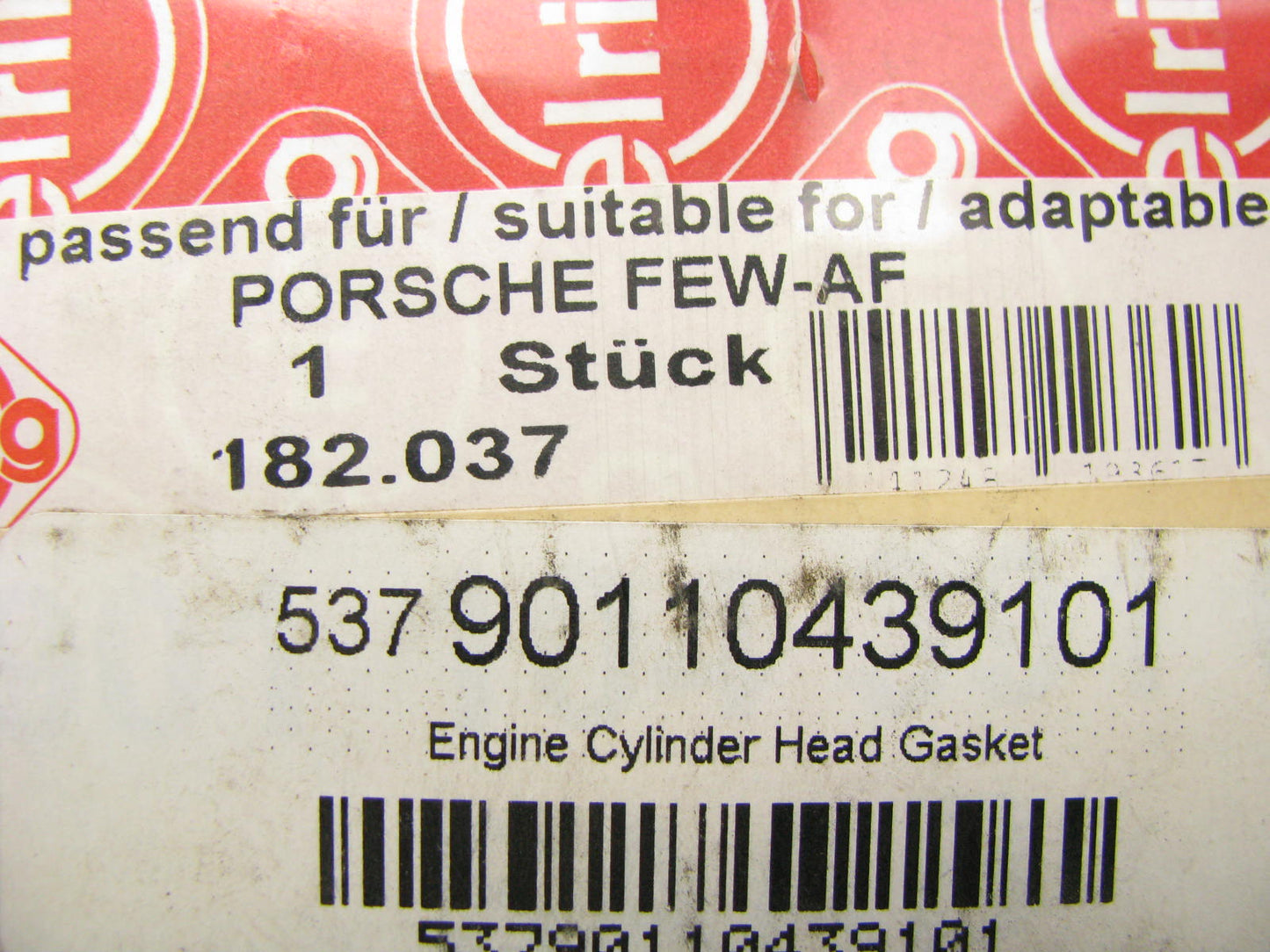Elring 182.037 Cylinder Head Gasket For 1967-1972 Porsche 1.7L-H4 2.0L-H6