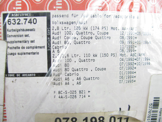 Elring 632.740 Conversion (Lower Engine) Gasket Set - 1992-1998 Audi 2.8L V6
