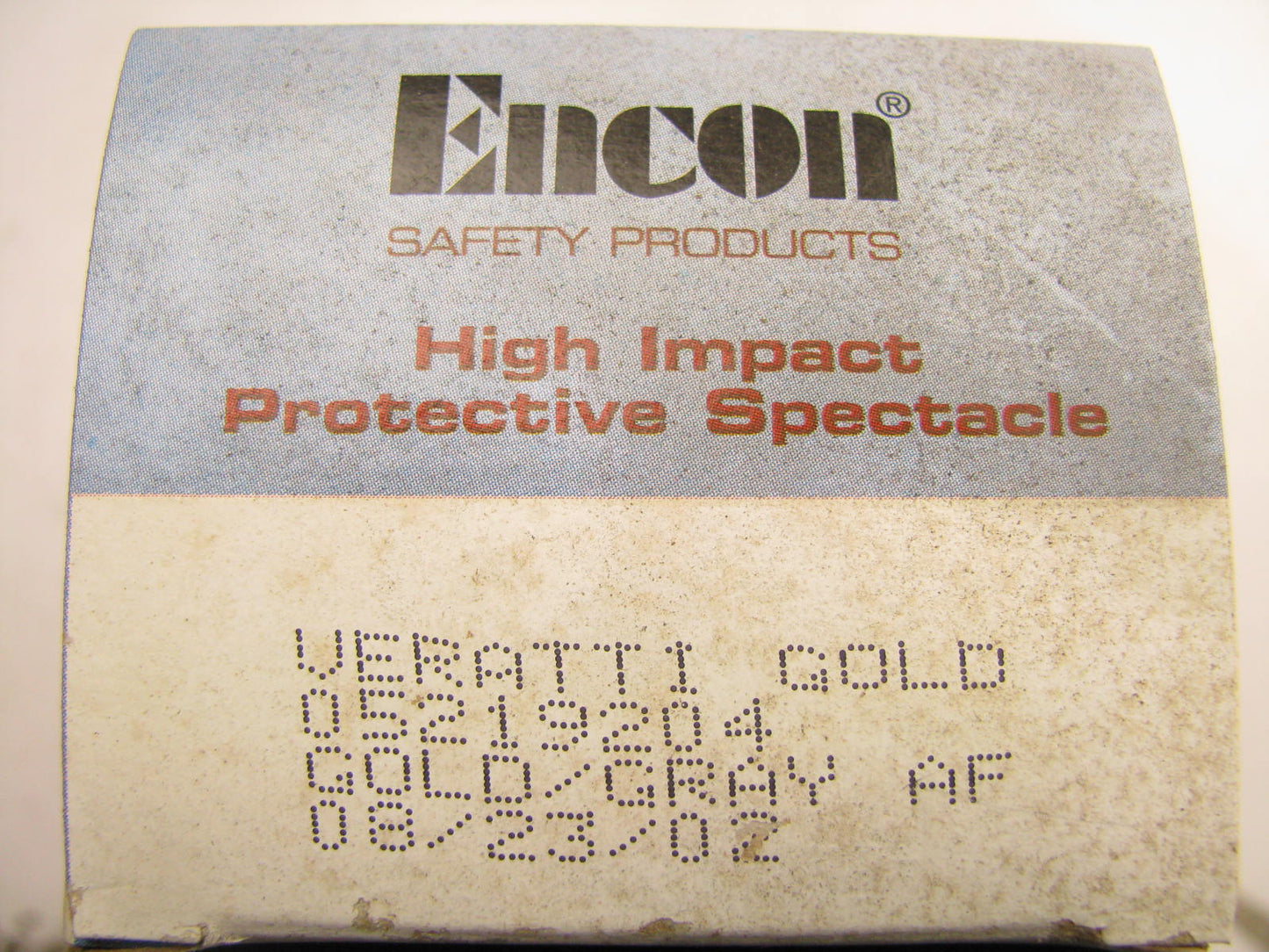 (x20) Veratti Gold Encon High Impact Safety Glasses Encon 05219204