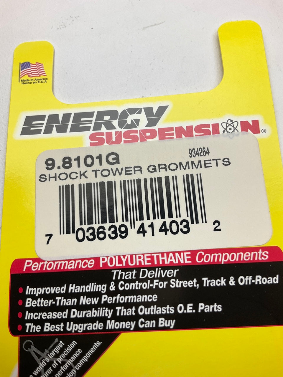 Energy Suspension 9.8101G Universal Shock Eye Bushings - 3/8'' ID X 1-1/4'' OD