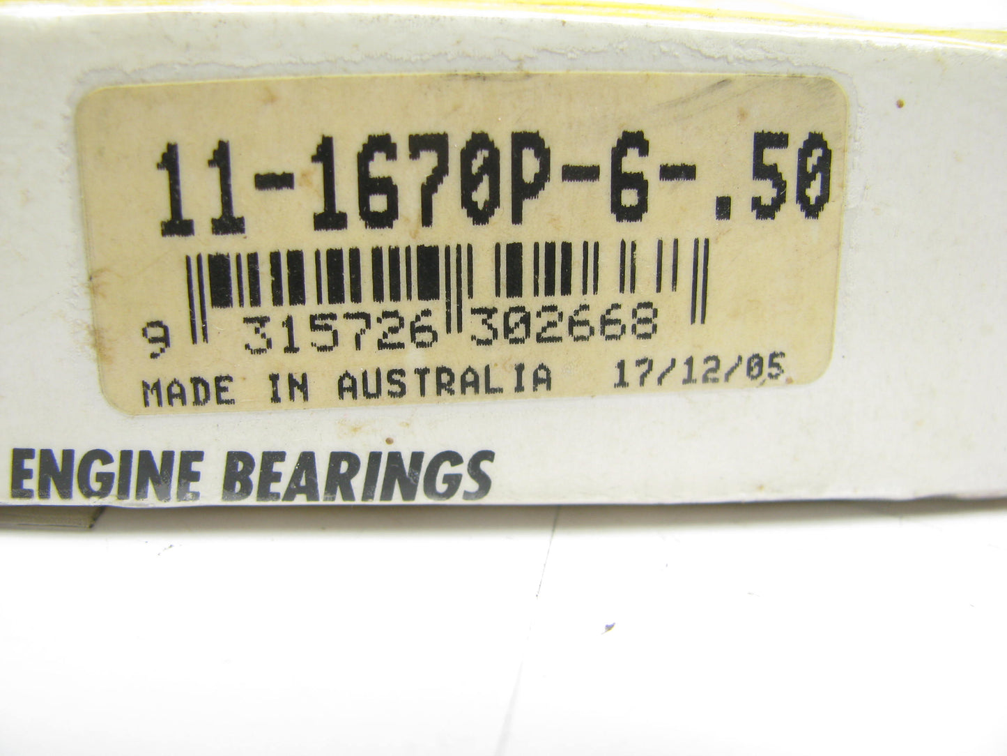 Engine Pro 11-1670P-50 Connecting Rod Bearing Set .50mm For 01-10 Chrysler 2.7L