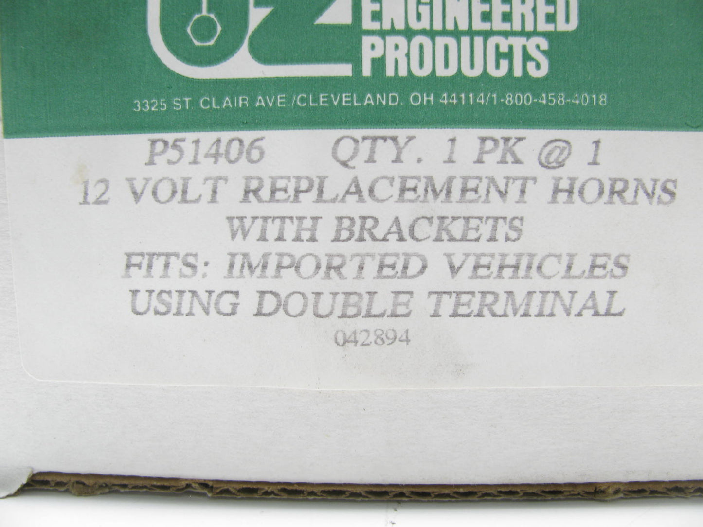 SPARTON Made In USA P51406 Universal Import Car / Truck Horn 12 VOLT, 420HZ 12V