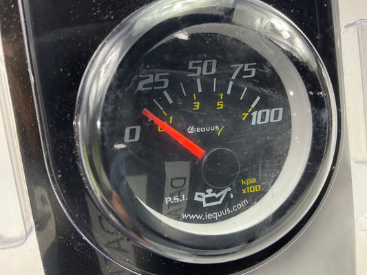Equus 6234 Mechanical 2'' Oil Pressure Gauge, 0 To 100 PSI