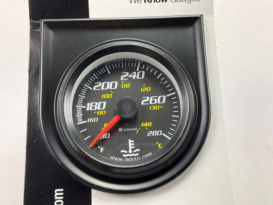 Equus 6242 2'' Mechanical Back-Lit Water Temperature Gauge, 130 - 280 Degree F