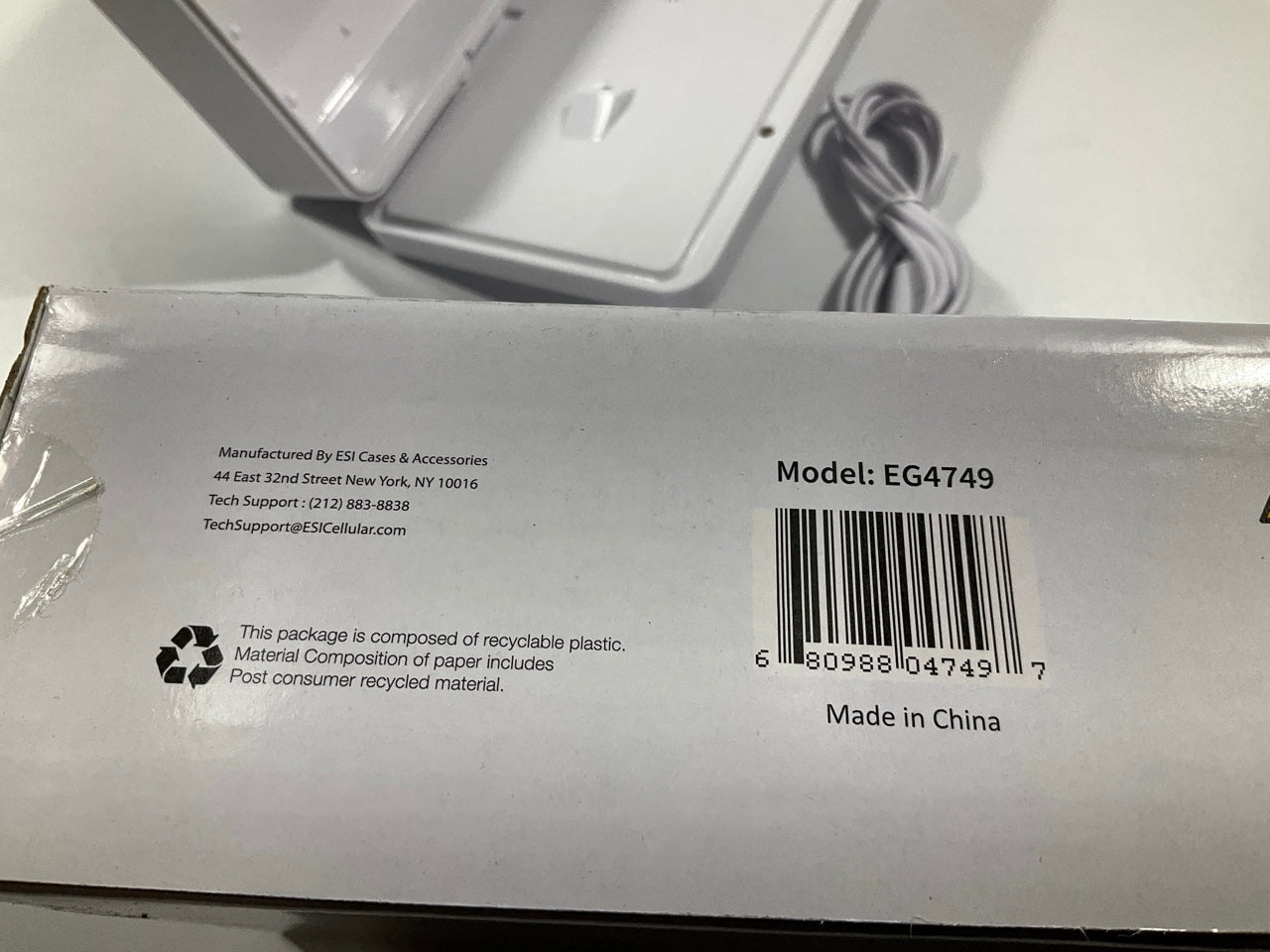 EG4749 ESI UV Sterilizing Box For Mobile Cell Phones Up To 7 Inches