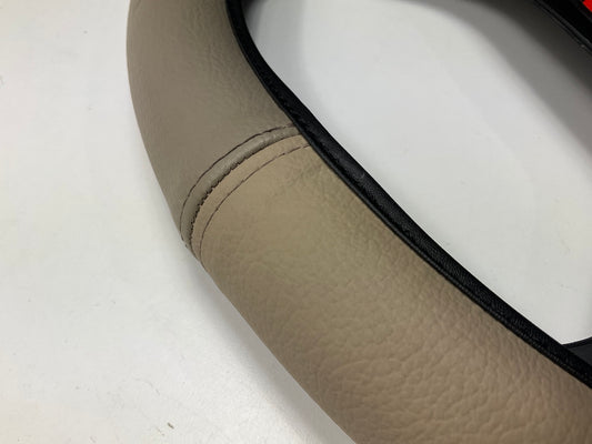 ET SWC-MAZDA-TA Steering Wheel Cover W/ Mazda Logo, Tan Color, Up To 15'' Diam.