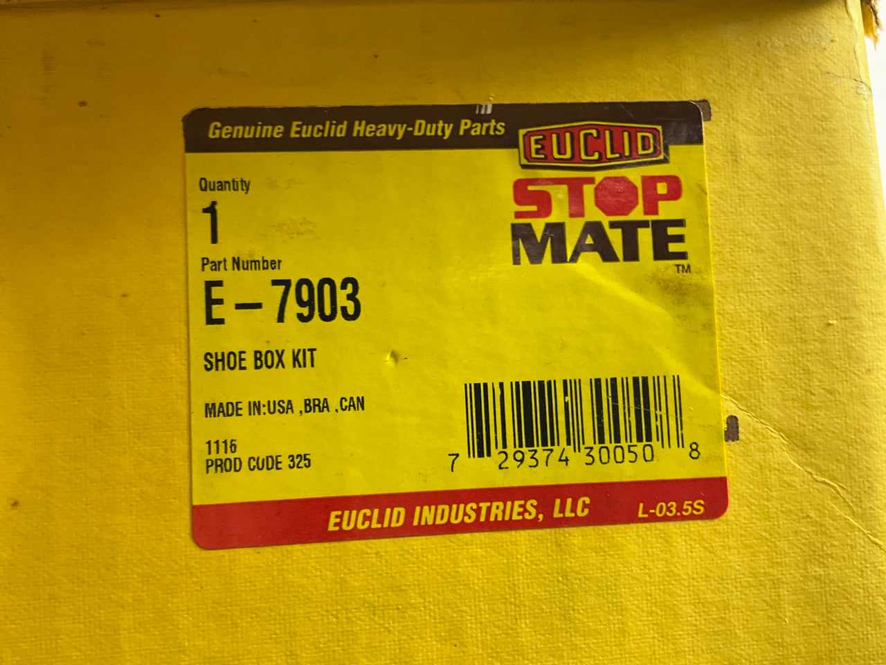 RELINED. Euclid E-7903 E-2778 Brake Shoes 16-1/2'' X 7'', FMSI 4515