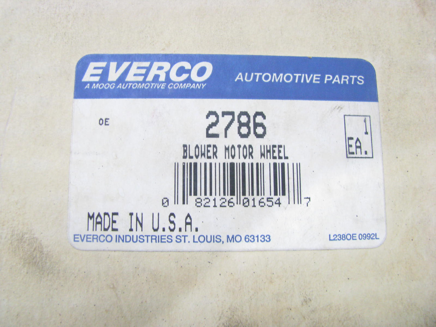 Everco 2786 Blower Motor Wheel