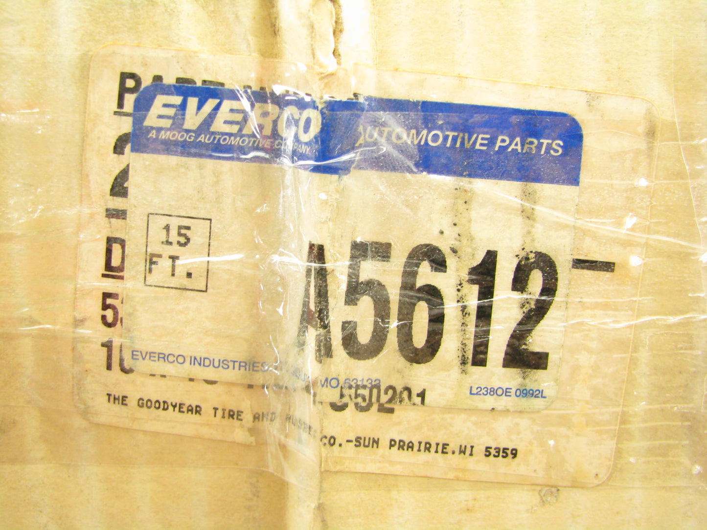 Everco A5612 A/C Air Conditoner Hose - Size 10 1/2'' 13mm X 15' SAE J2064