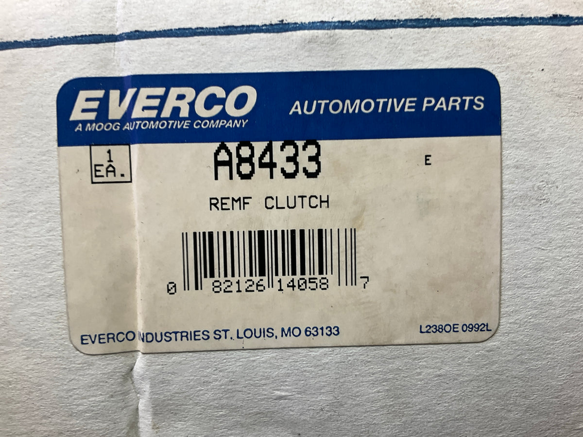 Everco A8433 A/C Compressor Clutch Assembly For York 206 209 210 HG850 HG1000
