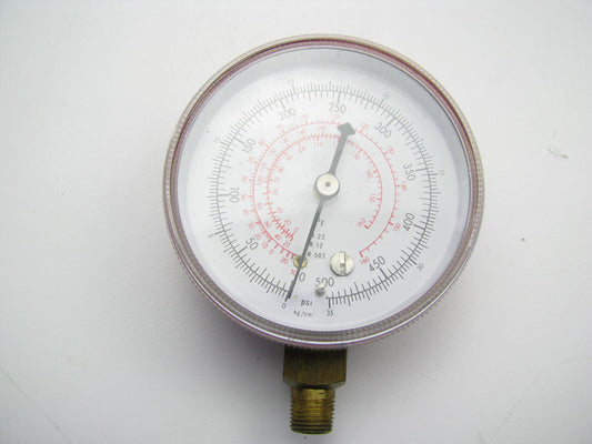 Everco A9508 0 - 500PSI Refrigerant Manifold High Presssure Gauge