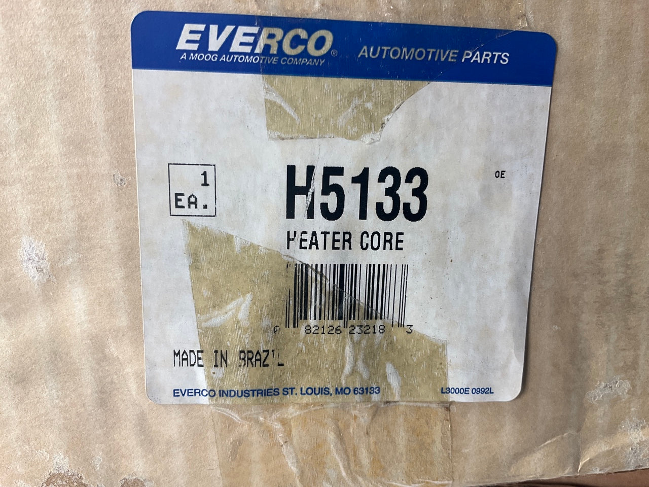 Everco H5133 Heater Core - Replaces VW 171-819-031B